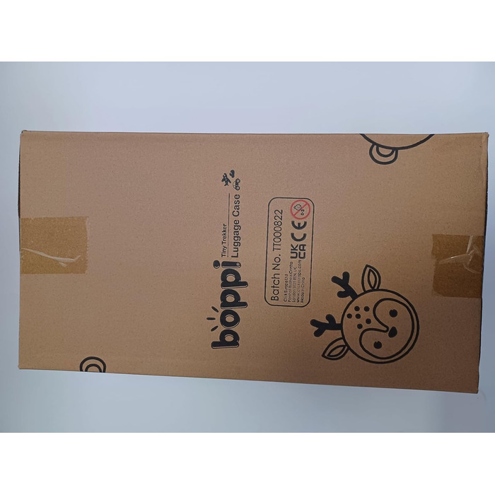 Дитяча валіза-тролей boppi Tiny Trekker 17 л, футбольна, червона, з наклейками, ручна поклажа для хлопчиків і дівчаток