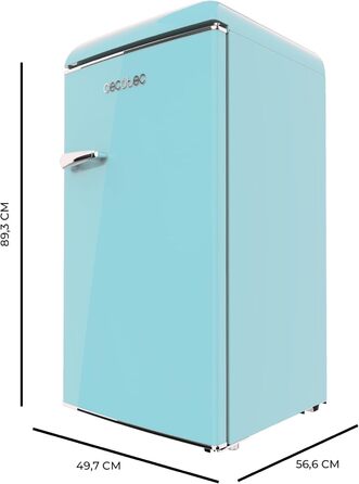 Холодильник Cecotec Bolero CoolMarket TT Origin 45L - Ретро, 45 літрів, Зелений, 55см, Клас E