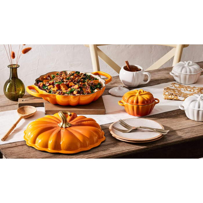 Каструля для тушкування Le Creuset з емальованого чавуну, 2.75 л, білий колір, серія Opulent Garden