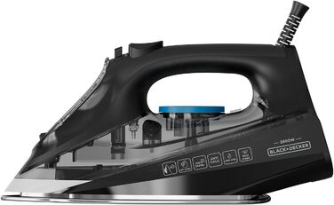 Праска Black+Decker BXIR2606E: 2600W, керамічна підошва, вертикальне прасування, антикальк, 170 г/хв