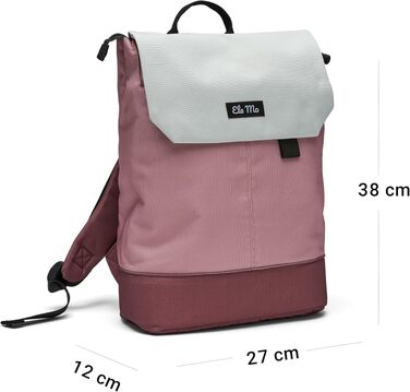 Жіночий рюкзак Ela Mo Daypack для ноутбука — протикрадіжний міський рюкзак для навчання, університету та бізнесу (Strawberry Cream)