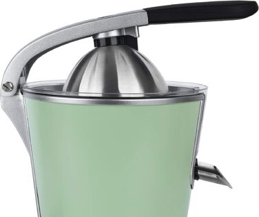 H.Koenig AGR88 Електрична цитрусовижималка 160W, нержавіюча сталь, антикрапля, BPA-free, пастельно-зелений