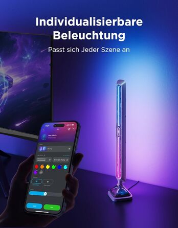 Розумні світлові панелі Govee RGBIC LED Play Lightbars, тристоронні регульовані LED-лампи для геймінгу та створення атмосфери