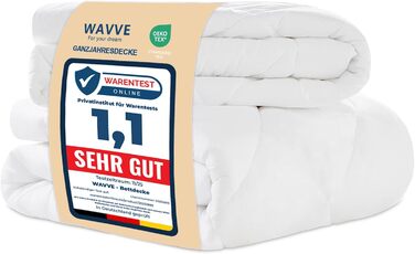 Комплект постільної білизни WAVVE: ковдра 135x200 для всіх сезонів (2 шт.) - ковдра 135x200, літня ковдра 135x200, зимова ковдра 135x200, стегане покривало 135x200, білий