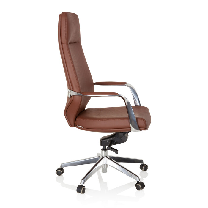 Крісло для керівника / офісне крісло VELVET штучна шкіра коричневий hjh OFFICE