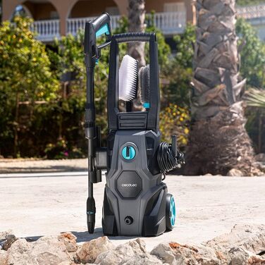 Мийка високого тиску Cecotec HydroBoost 1400 Essential: 105 bar, 426 л/год, 9 м радіус дії, 1600 Вт, алюмінієвий насос, 2 насадки + аксесуари для миття підлоги, Multicolor