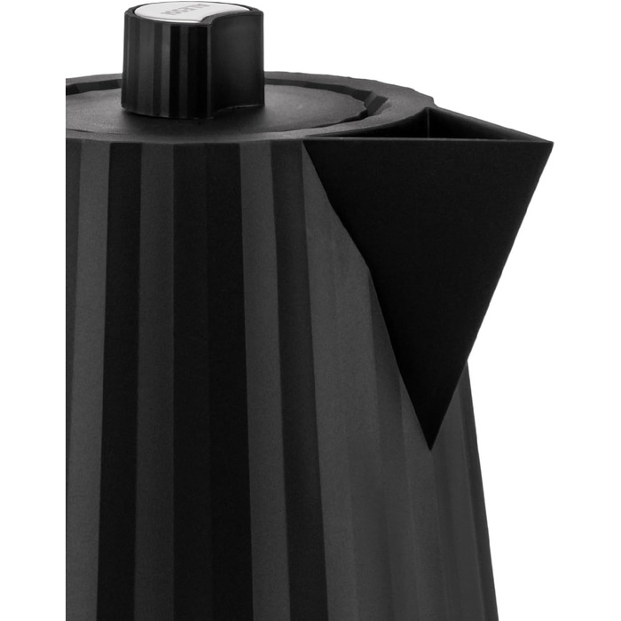 Електричний чайник Alessi Plissé MDL06 B, 1.7л, термопластик, чорний, 2400W, з європейським штекером