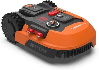 Робот-газонокосачка WORX Landroid Plus WR167E для газонів до 700 м² з обмежувальним кабелем (AIA Navigation, керування через додаток, плаваюче лезо, кут нахилу до 35%, ширина косіння 18 см, висота косіння 30-60 мм, WIFI + Bluetooth)