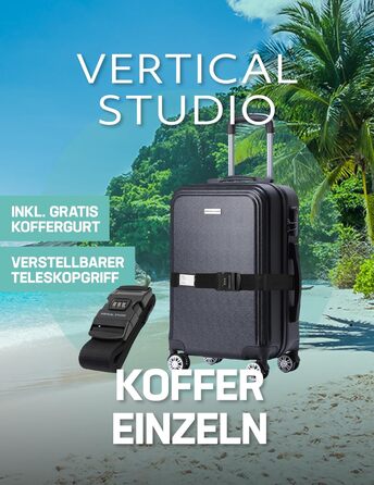 VERTICAL STUDIO валіза Bergen чорна 24
