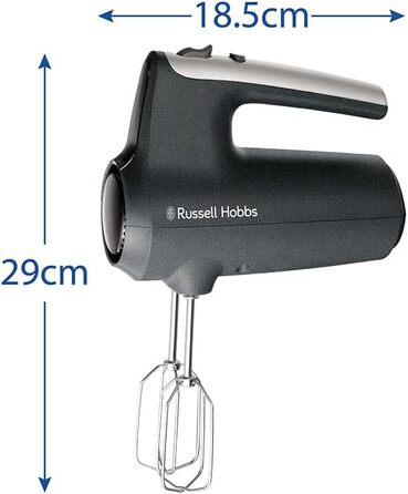 Міксер ручний Russell Hobbs Desire Red 350W з насадками для тіста та збивання, 5 швидкостей + імпульс