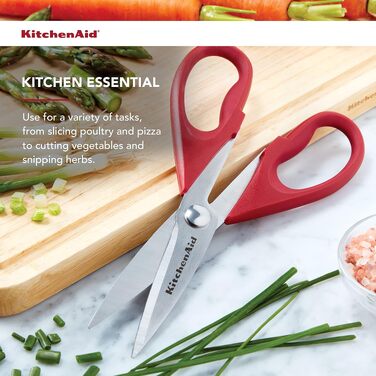 Ножиці кухонні універсальні KitchenAid червоно-чорні, для кухні
