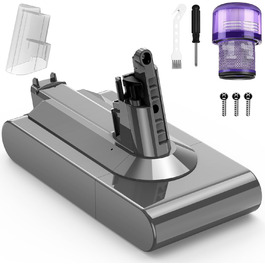 Акумулятор LabTEC V11 25.2V 3900mAh для Dyson V11 (гвинтовий тип) SV14 Absolute/Complete/Fluffy з кришкою, фільтром, щіткою, гвинтом, Li-ion, для бездротового пилососа (не підходить для Button Style)