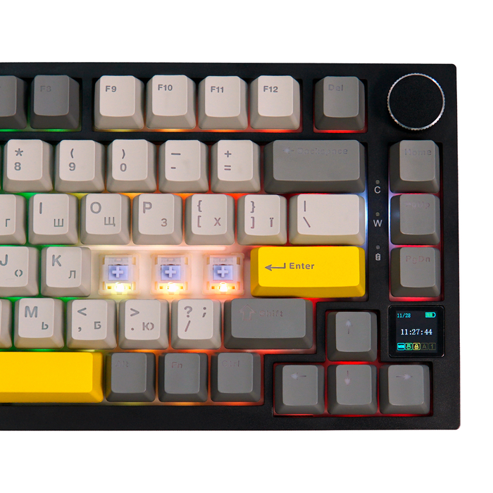 Клавіатура механічна бездротова EPOMAKER AK820 Pro Gift Switch Black (AK820-PRO-B-G)