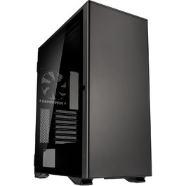 Ігровий корпус для ПК Kolink Stronghold Barricade E-ATX з відкидними дверцятами з загартованого скла, знімною верхньою панеллю, 2 вентиляторами 120 мм, чорний Midi Tower
