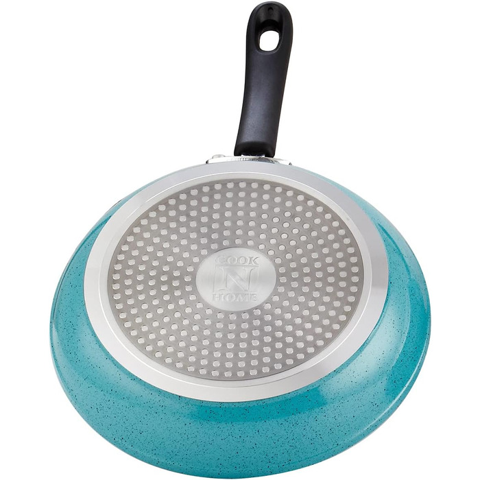 Набір посуду Cook N Home з антипригарним покриттям, з турбінними ручками, бірюзовий колір