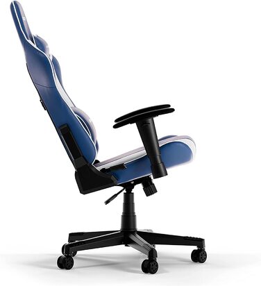 Ігрове крісло DXRacer PRINCE L, синьо-біле, оригінал, штучна шкіра PVC
