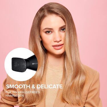 Фен Bellissima Creativity 4 You професійний, з іонізацією, 1800 Вт, 4 насадки, дифузор, розумний контроль температури, 2 швидкості, 3 режими нагріву, б'юті-сумка