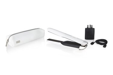 ghd Unplugged — бездротовий професійний випрямляч для волосся з подвійною технологією, білий колір, стара упаковка