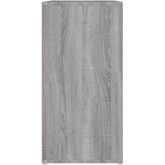 vidaXL шафа для взуття, взуттєва полиця, органайзер, сіра Sonoma, 60x35x70 см, ДСП