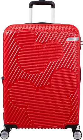 Валіза American Tourister Mickey Clouds, розширювана, 66 см, 63/70 л, червона, на колесах, середня