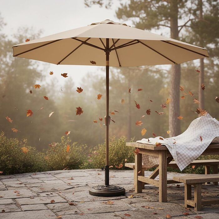 Підставка для парасольок Relaxdays Sonnenschirm Vintage, Ø 45 см, чорний/бронзовий, для стрижнів 34-48 мм