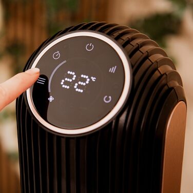 Вентилятор вежа Cecotec EnergySilence 9090 Skyline Ionic 119 см, 45 Вт, Іонізатор, LED Touch, Пульт, 3 режими, Таймер 12 год, Обертання 70°, Чорний