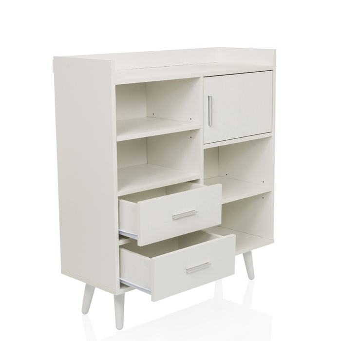 Сервант / комод MYRDAL 80x30x90 см 2 висувних ящика 1 двері білий hjh LIVING