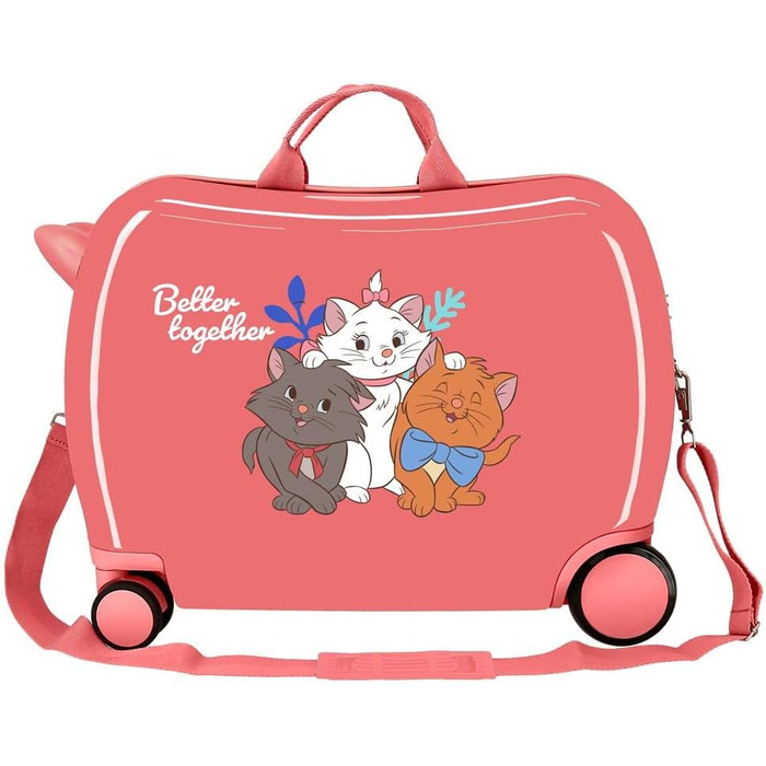 Дитяча валіза Disney Aristocats, 50x38x20 см, коралова