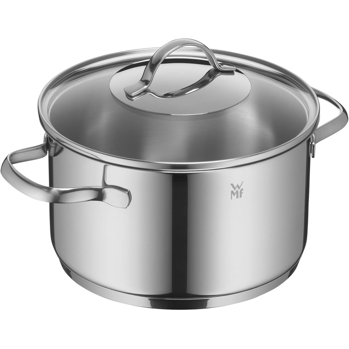 Набір каструль WMF Provence Plus 5 шт. для індукції, з кришками, полірована нержавіюча сталь, без покриття