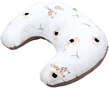 Подушка для годування TupTam Baby Stillkissen Klein, бежева (Savanne Beige / Dunkelbeige) з бавовняним чохлом