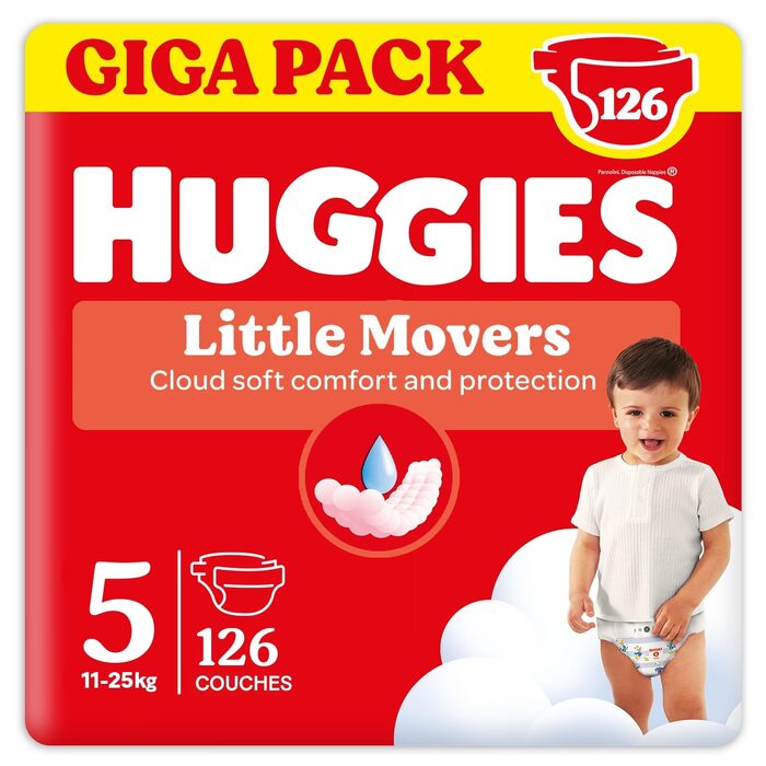 Дитячі підгузки Huggies Little Movers Disney Ultra Comfort, розмір 5, 126 шт. (3х42)