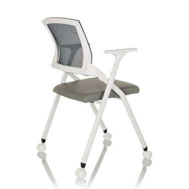 Крісло для відвідувачів / розкладне крісло PRIORITY II W Mesh / PU grey hjh OFFICE