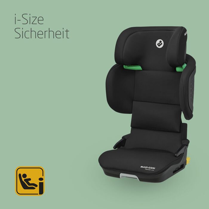 Автокрісло Maxi-Cosi Tanza i-Size, 3,5-12 років, 100-150 см, регулювання підголівника, портативне, з G-CELL захистом, Full Black