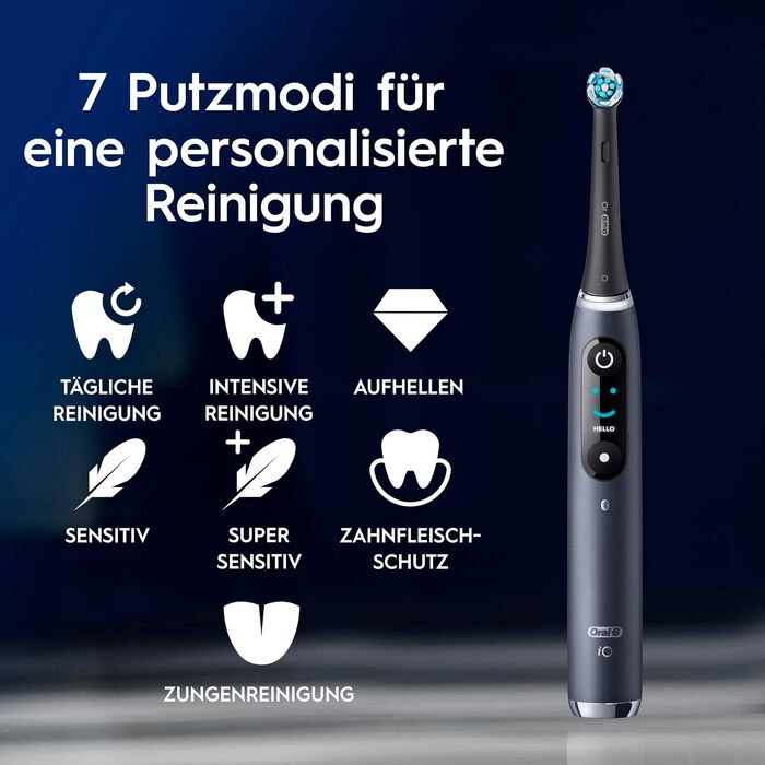 Електрична зубна щітка Oral-B iO Series 9, набір з 2 шт (Чорна та Рожева), 3 додаткові насадки та футляр