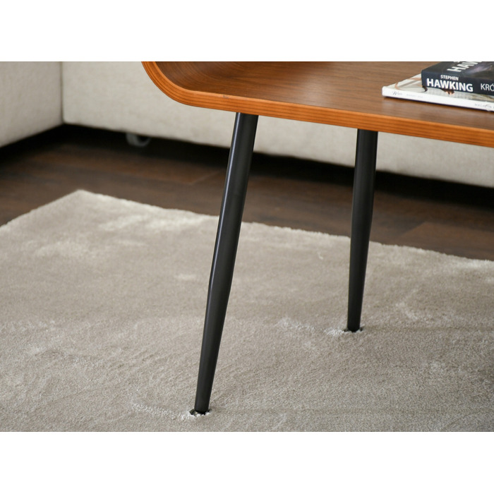 Журнальний стіл Mebel-Partner прямокутний, 88 x 38 x 50,5 см, колір: горіх