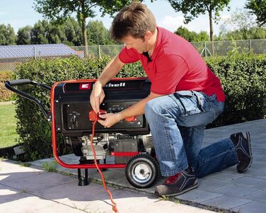 Бензиновий генератор Einhell TC-PG 55/E5 (5.5 кВт макс, 5 кВт ном), 4-тактний двигун, бак 25 л, 2x230В, 1x400В
