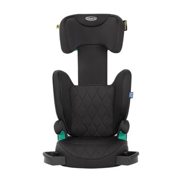 Автокрісло Graco Affix i-Size R129 для дітей 100-150 см, чорне, з регулюванням висоти спинки та ISOFIX