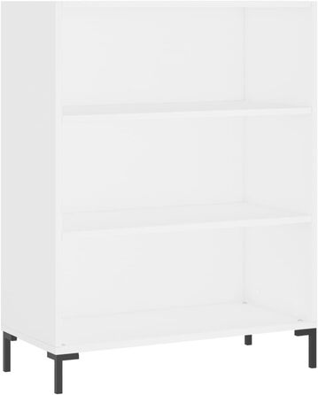vidaXL книжкова шафа бетонно-сіра 69,5x32,5x90 см ДСП