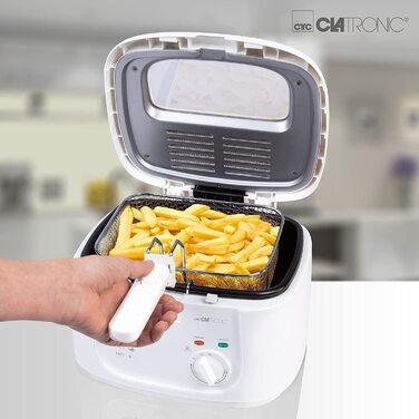 Фритюрниця Clatronic FR 3771, 2,5 л, антипригарна, з фільтром, термостатом