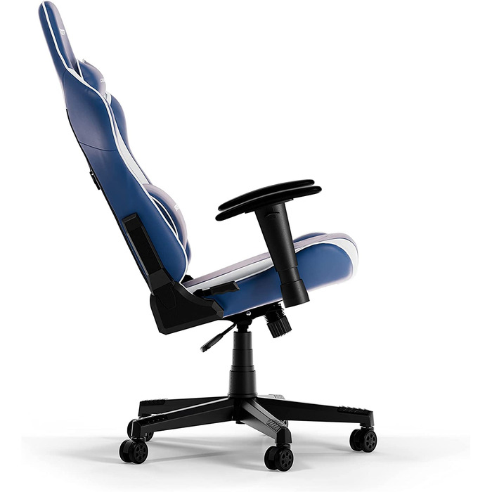 Ігрове крісло DXRacer PRINCE L, синьо-біле, оригінал, штучна шкіра PVC