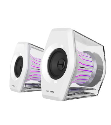 Edifier G2000 Pro - Bluetooth колонки для комп'ютера з 7.1 об'ємним звуком, RGB підсвічуванням, USB та Aux входами (білі)