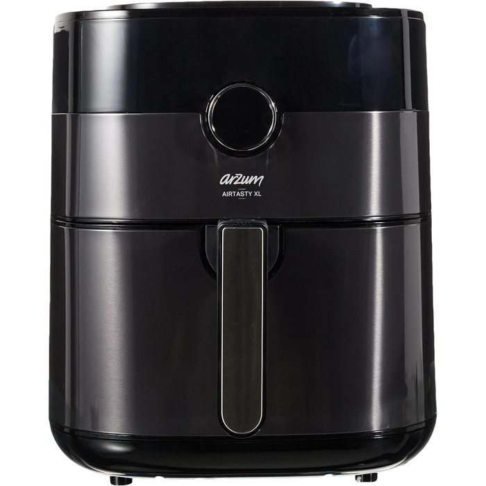 Фритюрниця Arzum Airtasty AR2074-G, без масла, XL об'єм, цифрове керування, 8 програм, срібляста