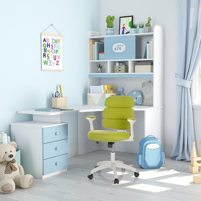 Дитячий стілець / дитячий письмовий стілець KID ERGOLINO W тканина зелений hjh OFFICE