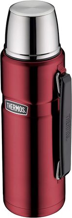 Термос Thermos Stainless King 1,2 л з ручкою, нержавіюча сталь, колір журавлина