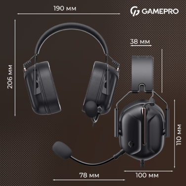 Ігрова гарнітура GamePro Genesis Hunter (HS1350B)