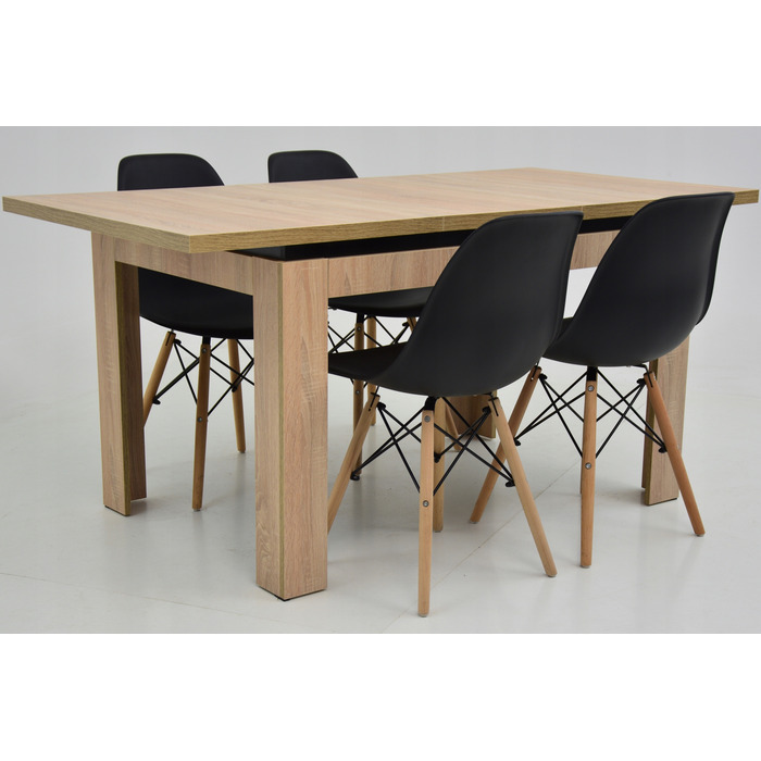 Набір з 4 стільців та столу 80x120 у скандинавському стилі ARTISAN SALON
