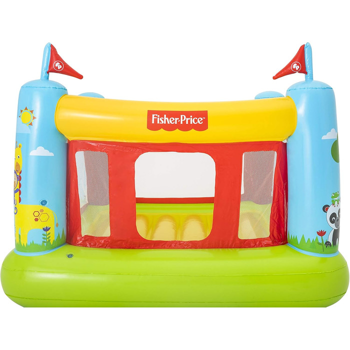 Надувний батут Bestway Fisher-Price Bouncetastic 175x173x135 см для дітей