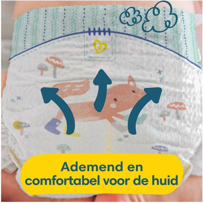 Підгузки Pampers Premium Protection розмір 1, 2-5 кг, 56 шт