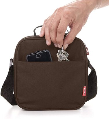 Термосумка Tatay 3 л з 4 контейнерами, BPA-free, коричнева, 22,5x10x22 см