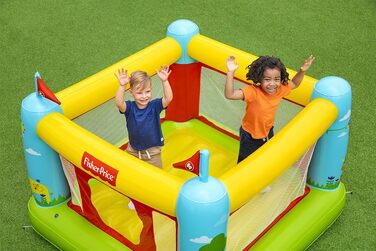 Надувний батут Bestway Fisher-Price Bouncetastic 175x173x135 см для дітей